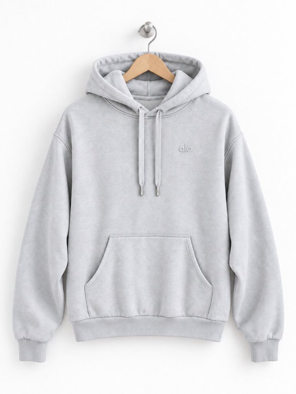 Alo Yoga Light Gray Pullover Hoodie Size S